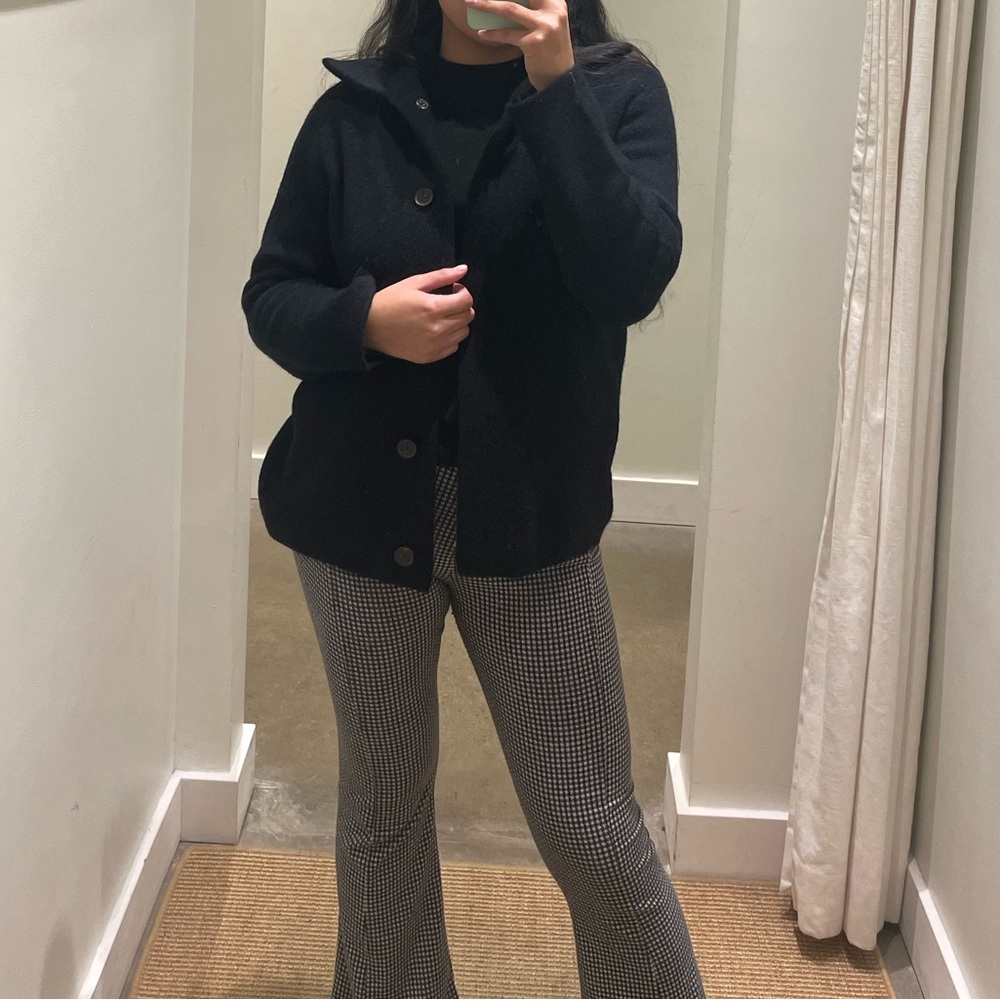 Vince Black Button-Up Wool Jacket - image 3